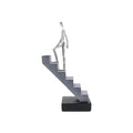 Inspirational Silver Climbing Man Figurine – Decorative Resin Sculpture Symbolizing Love, Motivation & Growth, for Office, Home, or Special Occasions