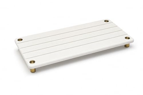 Razborci Instant Dry Sink Caddy Kitchen Sink Organizer, Quick Drying Stone Tray Diatomite Sponge Holder Soap Dish, Bathroom Countertop Fast Dry Water Absorbing Vanity Rack, Gold White, 12" x 5" - color: 1. Gold - White, size: 12" x 5" x 1"