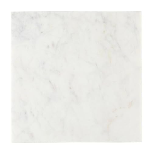 Santa Barbara Design Studio Marble Charcuterie Boards Cheese Board Cutting Board, 10" Square, White