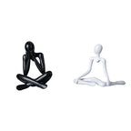 Baoblaze Abstract Thinker Figure Sculpture Decorative Collectible Modern Statue Unique Creative Desktop Ornament for Living Room Entrance Bedroom Bookshelf HOM