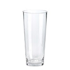 CYS EXCEL 12" Tall Clear Glass Cylinder Vase Taper Down Flower Vase with 5.5" Wide Opening Elegant Centerpiece for Weddings, Events, and Home Décor - size: 12"H x 5.5"O x 4"B