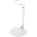 Plymor DSP-60W White Adjustable Doll Stand, fits 10, 11, 12, 13, and 14 inch Dolls or Action Figures, Waist is 2" - 2.5" wide, 5.5" - 7" around - color: White