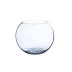 WGVI Clear Glass Tea Light Votive Candle Holder, Width 4", Height 3.15", Small Globe Bubble Bowl Round Vase, Tabletop Décor Container Terrarium, 1 Piece - size: Clear Bowl 3.15"H