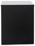 Displays2go Black Retail Display Pedestal with Collapsible Design – Black (WDCUBEBLK1) - color: Black, size: 16"H