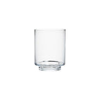 WGVI Clear Glass Pedestal Hurricane Candle Holder, 7" W, 9" H, Footed Decorative Vase for Pillar Candles, Elevated Cylinder Candleholder on a Riser Round Base, Centerpieces, Home Décor, 1 Piece - size: 9"H