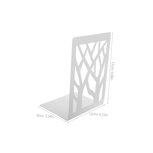 Angoily 2pcs Abstract Tree Style Bookends Non-Skid Page Holders for Reading Chic Book Organizer Creative Design for Home Office and School Storage
