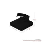 Microfiber Jewelry Bangle Watch Display Stand Bangles Watches Display Organizer Stand (Black) - size: 3.15" x 3.15" x 2.17"
