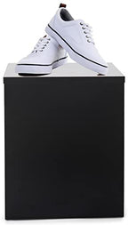 Displays2go Black Retail Display Pedestal with Collapsible Design – Black (WDCUBEBLK1) - color: Black, size: 16"H