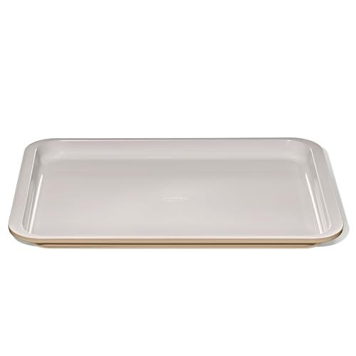 OXO Good Grips Non-Stick Pro Ceramic Coated Metal Bakeware Half Sheet Pan – Biscuit - color: Biscuit, size: Half Sheet Pan