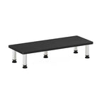 Furinno Turn-N-Tube Monitor Riser Stand, Americano, Stainless Steel Tubes - color: Americano, size: 23.6 x 9.3 in. Rectangle
