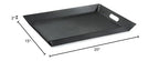 G.E.T. RST-1522-BK Non-Skid Ottoman / Coffee Table Serving Tray, 15" x 20", Black - color: Black, size: 20" x 15" x 2"
