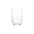 WGVI Clear Glass Pedestal Hurricane Candle Holder, 9" W, 14" H, Footed Decorative Vase for Pillar Candles, Elevated Cylinder Candleholder on a Riser Round Base, Centerpieces, Home Décor, 1 Piece - size: 14"H