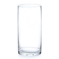 Enova Floral Clear Glass Cylinder Vase 4 x 8 Inches, Clear Flower Vases, Pillar Candle Hurricane Floating Candle Holder Vase, Glass Flower Vase for Wedding Centerpieces, Home Office décor (1 Piece) - size: 4W x 8H