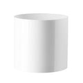 Royal Imports Flower Acrylic Vases Cylinders - Decorative Centerpiece Display for Home or Wedding - Non Breakable Plastic, 6" - White - size: 6"x6"