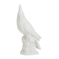 BESPORTBLE Collectible Animal Art Unpainted Ceramic Parrot Figurine Sculpture Porcelain Statue Table Decor Ornaments
