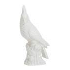 BESPORTBLE Collectible Animal Art Unpainted Ceramic Parrot Figurine Sculpture Porcelain Statue Table Decor Ornaments