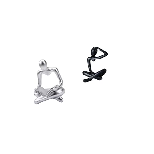Baoblaze Innovative Abstract Thinker Sculpture Figurine for Modern Living Room and Shelf Decoration Unique Tabletop Ornament Birthday Gift Collection