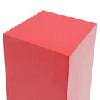 3/6 PCS Square Tall Pedestal Stand Metal Square Pedestal Stand Tall Pedestals Cake Stands for Party Wedding Birthday (Red, 6Pcs) - color: Red, size: 6Pcs