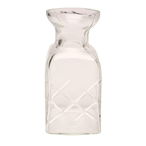 ART & ARTIFACT Mini Vases for Flowers - Small Glass Vases, Clear 5 Vase Set Single Bud Vases for Flowers, Room Decor - Clear