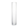 WGVI Quality Thick Weighted Tall Clear Cylinder Glass Vases, 4" W x 20" H, Flower Arrangement Floating Candle Holders Wedding Centerpieces Event Floral Container Tabletop Display Décor, 1 Piece - size: 4"x20"H