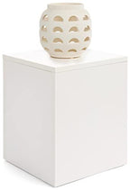 Displays2go White Merchandise Display Cube, 16 Inch Tall – White (WDCUBEWHT1) - color: White, size: 16"H