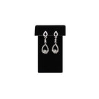 MOOCA 6 Black Velvet Earring Stand Showcase Displays Earring Jewelry Display Stands, 3 1/4 in H, Black Velvet - color: Black Velvet, Regular