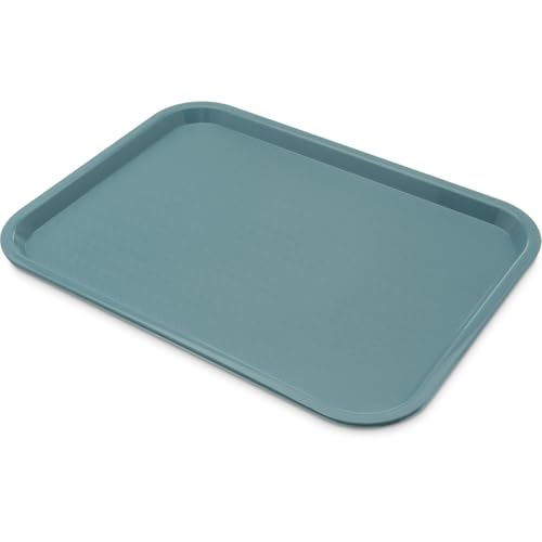 Carlisle FoodService Products Cafe Plastic Fast Food Tray, 12" x 16", Slate - color: Slate