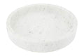 Creative Co-Op Minimalist Round Carved Marble Tray or Charcuterie Board, White, 12" - size: 12"