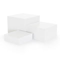 Metal Display Stands for Buffet Table - Black & White Cake Risers, Cupcake Stand for Wedding, Party, Catering Supplies, Elegant Food Risers for Display - color: White