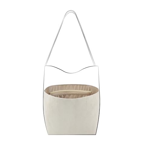 DGAZ Lightweight Purse Organizer Insert for The Row Ns Parker Tote S/M/L, Silk DupontPaper Inner Bag for Luxury Bag (Large, Gris Tourterelle) - color: Gris Tourterelle, size: Large