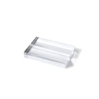 UNIQOOO 3" Clear Acrylic Stand | 10 Pack 3mm Slot Wedding Sign Holders, Perfect for Wedding, Table Number, Exhibition, Office, Restaurant, Business