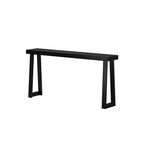 Plank+Beam Solid Wood Console Table, 66 Inch, Sofa Table, Narrow Entryway Table for Hallway, Behind The Couch, Living Room, Foyer, Easy Assembly, Black - color: Black, size: 66" Console Table