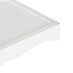 Kate and Laurel Astral Rustic Farmhouse Wood Tray; 10 x 24; White; Decorative Rustic Tray with Distressed Wood and Sophisticated Finish for Farmhouse Decor Scheme