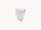 Clear Solid Acrylic Block ，Diamond Polished Acrylic Cube Display Stand ，Jewelry Ring Display Organizer (2" x 2" x 4") - size: 2" x 2" x 4"