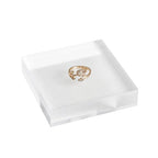 Transparent jewelry risers for selling, Acrylic risers for earring display, clear block ring riser tray for online business Photography【3.15 L x3.15 W x0.79 H inch】 - size: 3.15 L x3.15 W x0.79 H inch