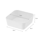 Yamazaki Home Tower Space Saving Vanity Tray - 3.5" X 3.5" - Steel - color: White, size: 3.5" x 3.5" x 1.6"