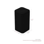 Microfiber Jewelry Ring Display Stand Rings Display Organizer Stand (Black, Medium) - size: 1.77" x 1.77" x 3.15"