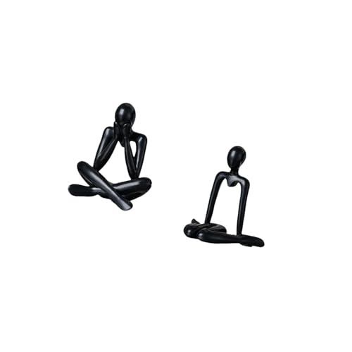 Baoblaze Abstract Thinker Figure Sculpture Decorative Collectible Modern Statue Ornament for Living Room Bedroom Bookshelf Cabinet Home Decor