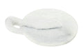 Creative Co-Op Small Marble Handle Dish, 5" x 3.5", White (DF2329) - color: White, size: 5" x 4"