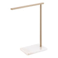 Hand Towel Bar for Bathroom Vanity Countertop 1-Tier Towel Holder Free Stand with Heavy Marble Base Thicken Steady, Champagne Bronze Stainless Steel AN7002CPG - color: Champagne Bronze, size: 1-Bar