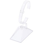 Plymor Clear Plastic Vertical or Horizontal Watch Display Stand (Pack of 2)