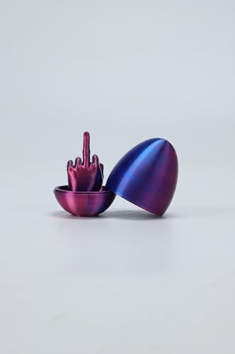 3D Printed Gesture Egg - Friendship & Love Symbol Tabletop Ornament, Heartwarming Home Decor for Bedroom, Living Room, and Office Desk，Purple - color: Purple