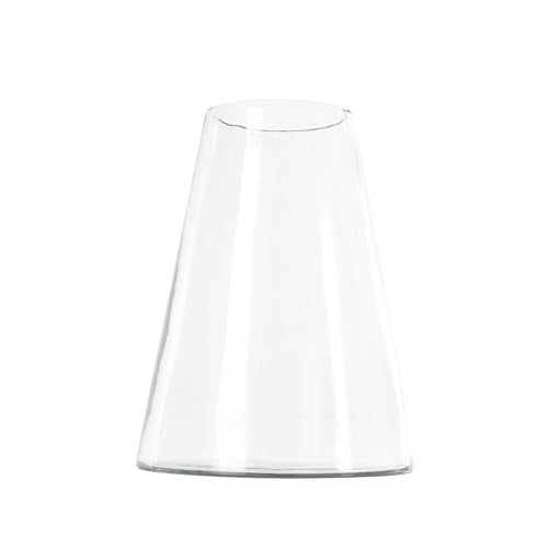 Deco 79 Glass Decorative Vase Cone Shaped Centerpiece Vase, Flower Vase for Home Decoration 9" x 9" x 12", Clear - size: 9" x 9" x 12"