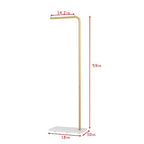 Metal Gold Coat Racks, Standing Coat Rack with Heavy Base, Modern Coat Tree with Crossbar and 3 Hooks, Entryway Coat Racks for Handbags, Clothing.(59inch) - size: 59in-std