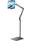 Lamicall Tablet Floor Stand Holder - [55" Height Adjustable][ Flexible Arm] 5lb Base Tablet Holder, Multi Angle Bed Mount Gifts for 4.7-13" Devices, iPad Pro Air, Tabs, E-Readers, Kindle Accessories