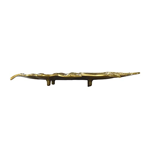 BBH Home's Handmade Gold Novelty Shaped Aluminium Tray 8.26 x 4.13 x 0.9 AMBBVK053AB2020 - color: Gold