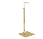 Single Hook Adjustable Purse Display Stand Metal Adjustable Handbag Bag Display Rack Holder (GOLD) - color: GOLD