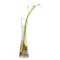 Hand-Made Blown Bud Vase Clear Small Glass Flower Vase Single Stem Vases for Home Wedding Decor 7.87inch Height - size: 20cm/7.87inch