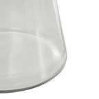 Deco 79 Glass Decorative Vase Cone Shaped Centerpiece Vase, Flower Vase for Home Decoration 7" x 7" x 9", Clear - size: 7" x 7" x 9"