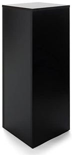 Displays2go, Portable Gallery Pedestal, Laminated Particle Board, Melamine Construction – Black Finish (WDCUBEBLK3) - color: Black, size: 36"H